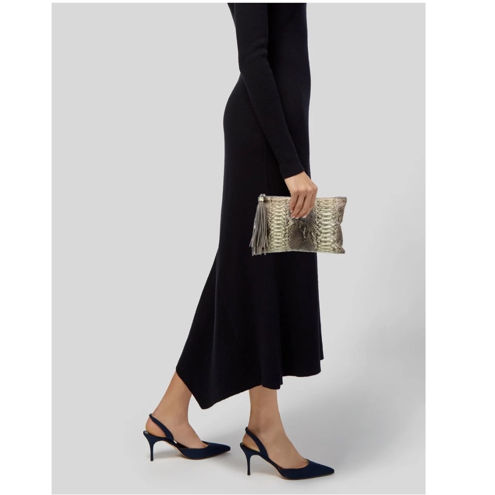 Pantera snake skin clutch